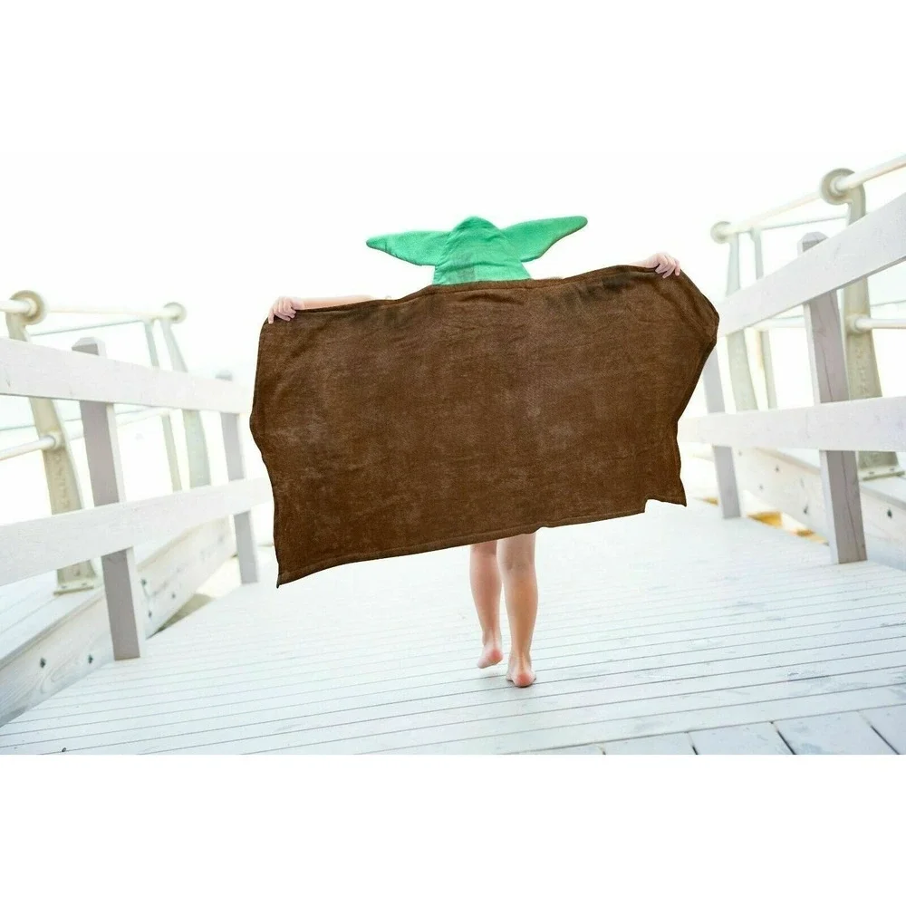 STAR WARS BABY YODA The Child HOODED BATH TOWEL with EARS, FUN GIFT!‎